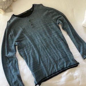 Mens scotch and soda Henley sweater